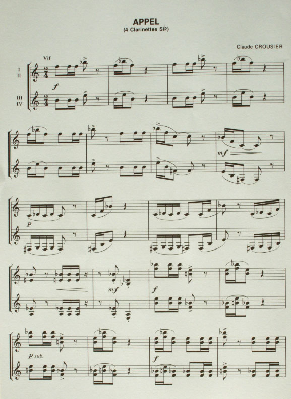 ENSEMBLES DE CLARINETTES