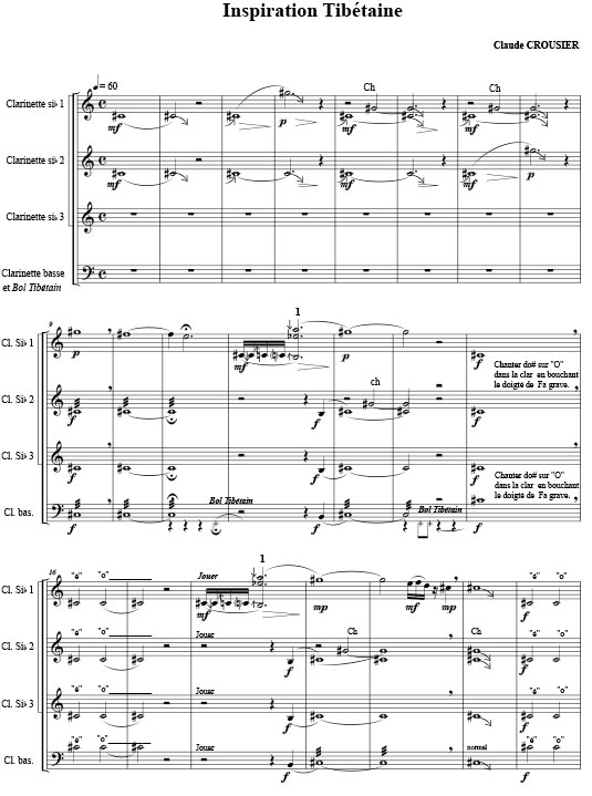 ENSEMBLES DE CLARINETTES