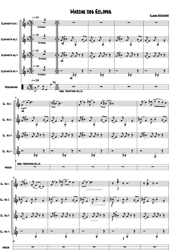 ENSEMBLES DE CLARINETTES